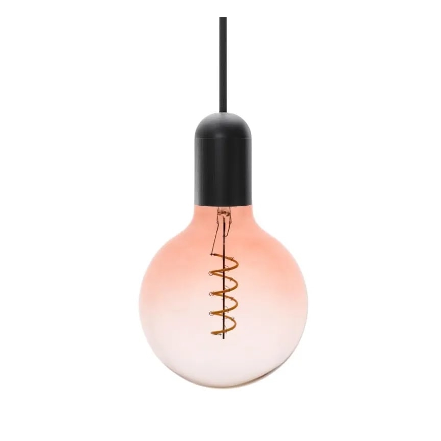 LED-pære FILAMENT SPIRAL G125 E27/4W/230V 2000K lyserød