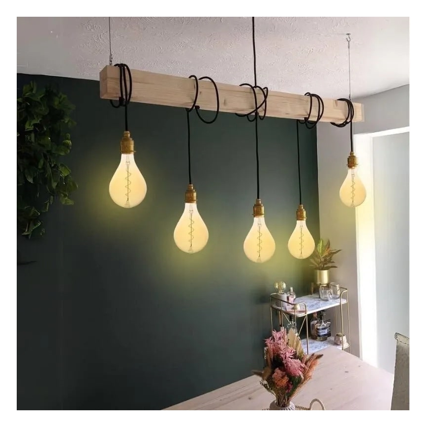 LED-pære FILAMENT SPIRAL VINTAGE A165 E27/4W/230V 2000K