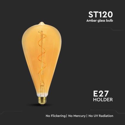 LED-pære FILAMENT ST120 E27/4W/230V 2700K