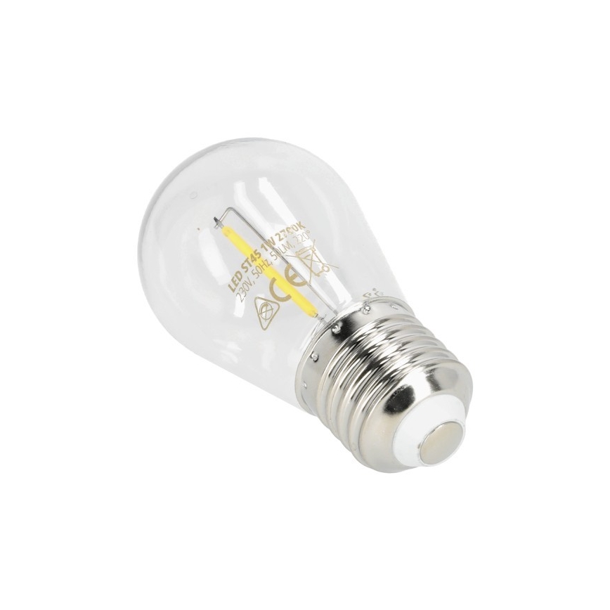 LED-pære FILAMENT ST45 E27/1W/230V 2700K