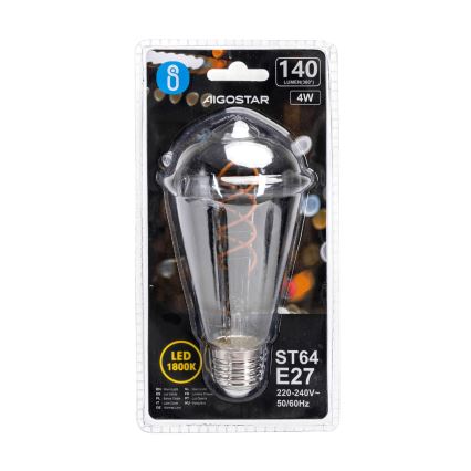 LED-pære FILAMENT ST64 E27/4W/230V 1800K - Aigostar