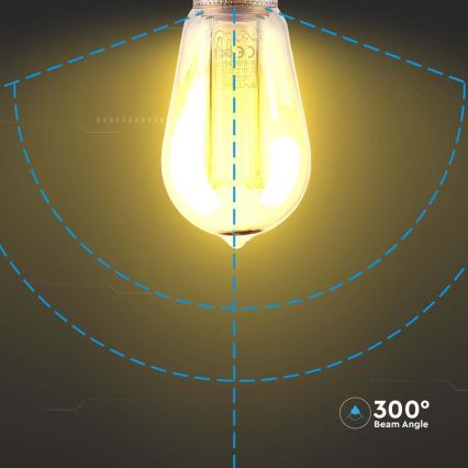 LED-pære FILAMENT ST64 E27/4W/230V 1800K Art Edition