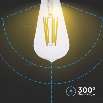 LED-pære FILAMENT ST64 E27/4W/230V 3000K