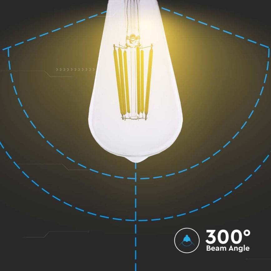 LED-pære FILAMENT ST64 E27/4W/230V 3000K