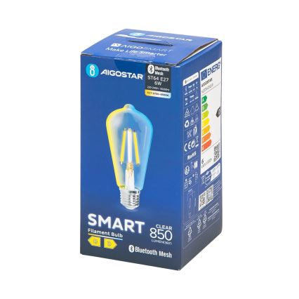 LED-pære dæmpbar FILAMENT MESH Smart ST64 E27/6W/230V 2700-6500K - Aigostar