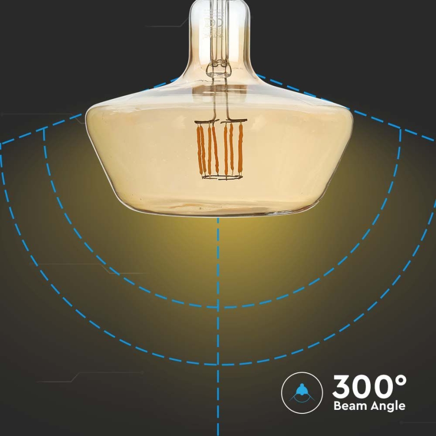 LED-pære FILAMENT T180 E27/8W/230V 1800K