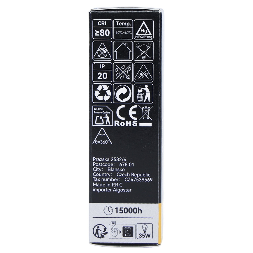 LED-pære FILAMENT T25 E14/4W/230V 3000K - BRILAGI