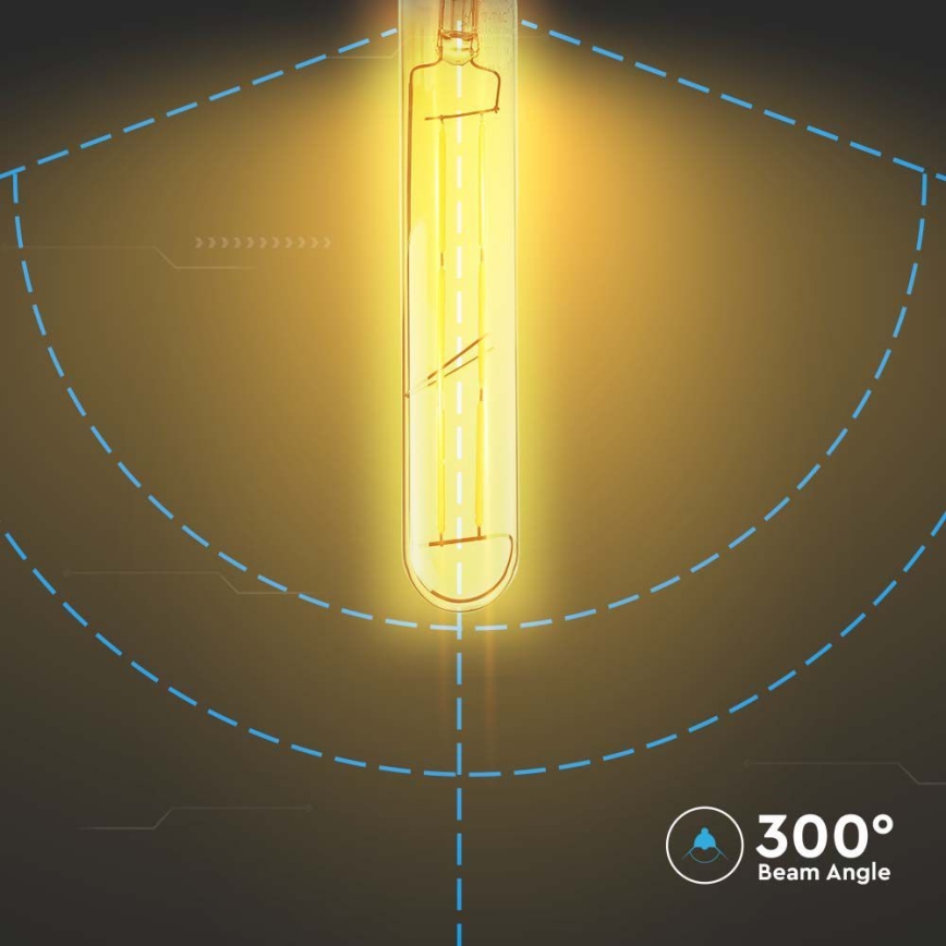LED-pære FILAMENT T30 E27/6W/230V 2200K