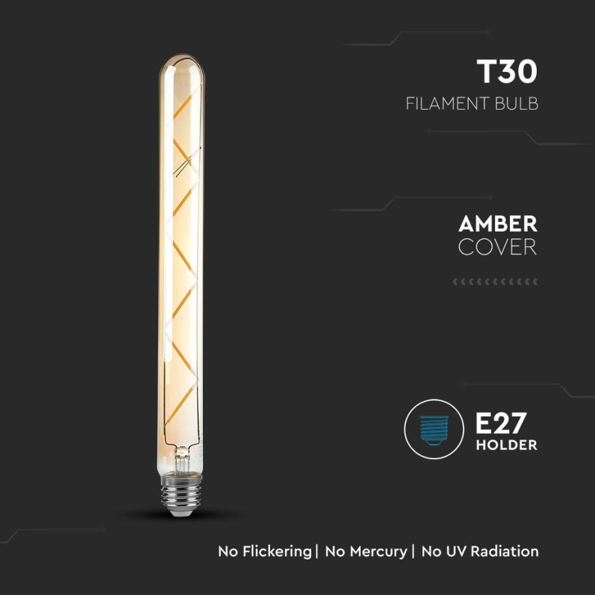 LED-pære FILAMENT T30 E27/7W/230V 2200K