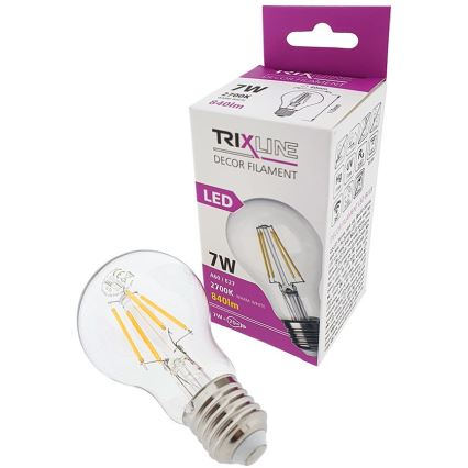 LED-pære FILAMENT VINTAGE A60 E27/7W/230V 2700K