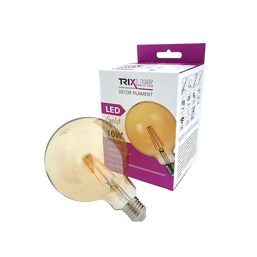 LED-pære FILAMENT VINTAGE E27/10W/230V 2000K