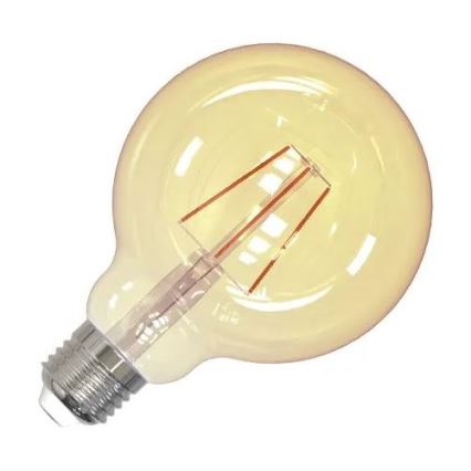 LED-pære FILAMENT VINTAGE G95 E27/4W/230V 2000K