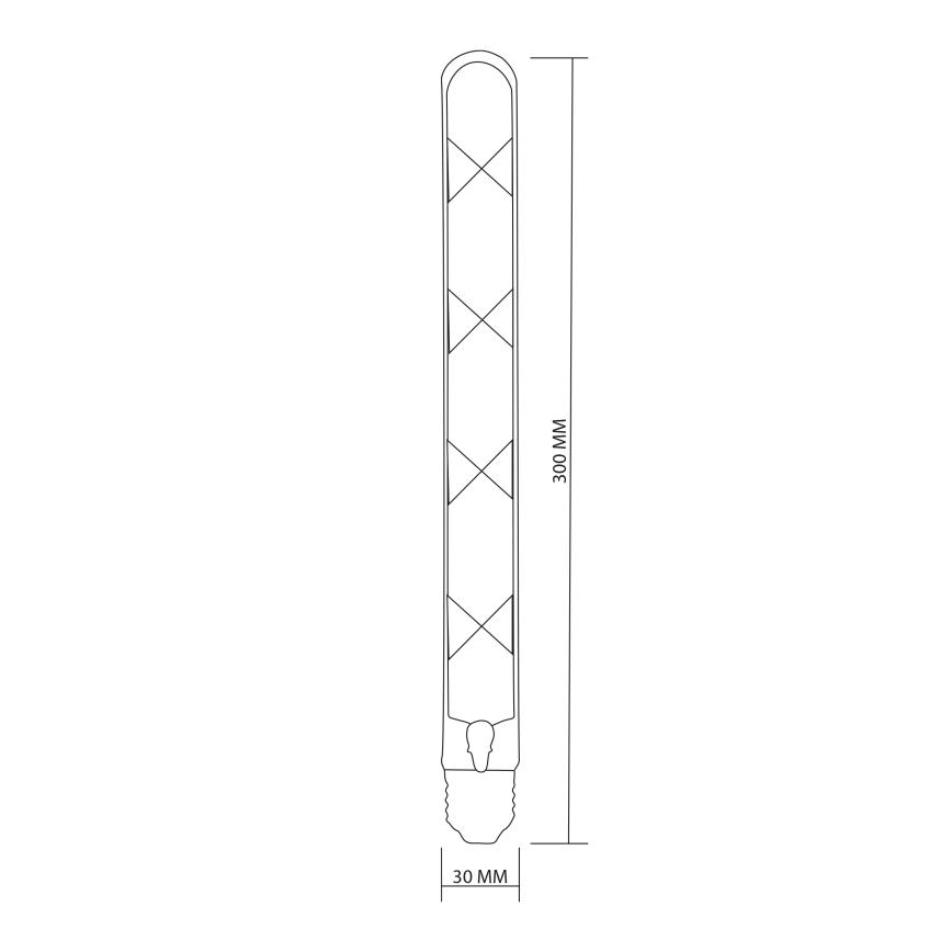 LED-pære FILAMENT VINTAGE LED T30 E27/4,5W/230V 2700K