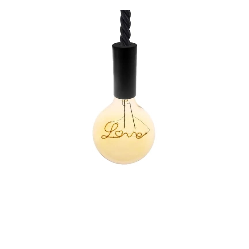 LED-pære FILAMENT VINTAGE LOVE G125 E27/2W/230V 2000K