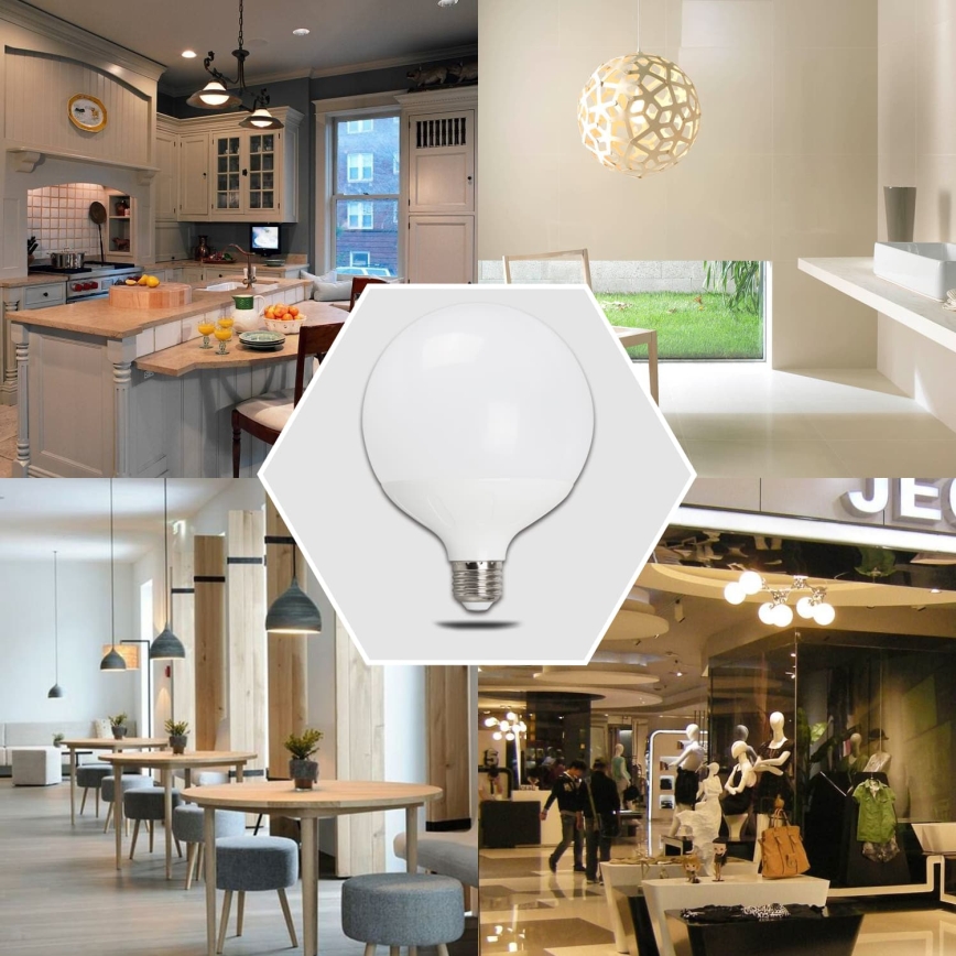 LED-pære G120 E27/20W/230V 6500K - Aigostar