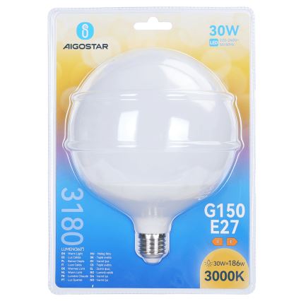 LED-pære G150 E27/30W/230V 3000K - Aigostar