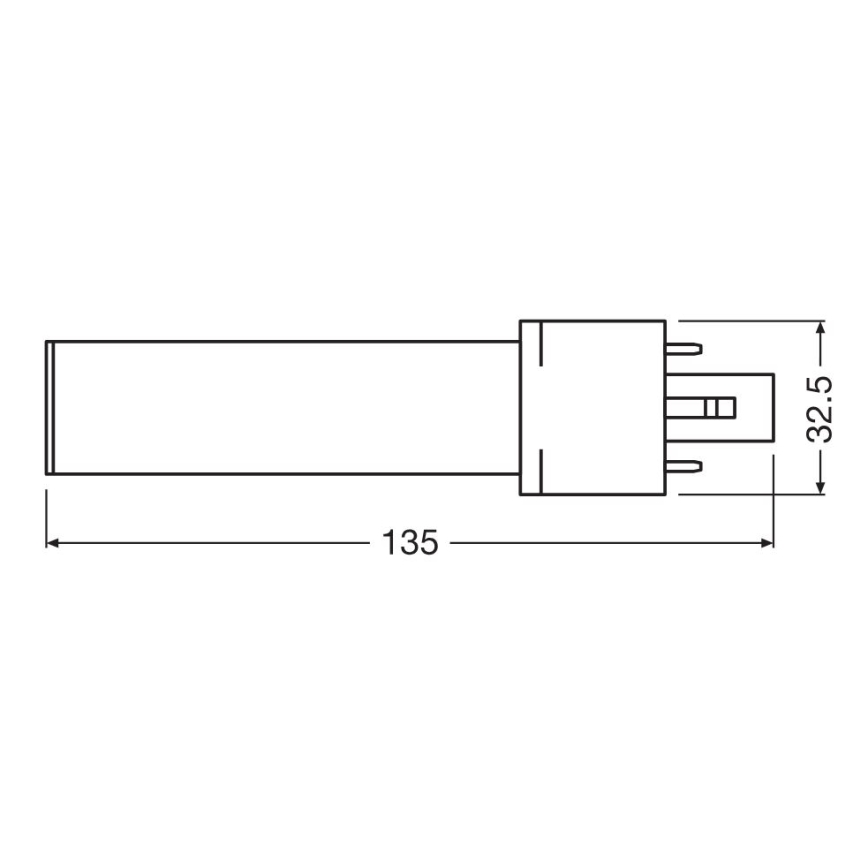 LED-pære G23/3,5W/230V 3000K - Osram