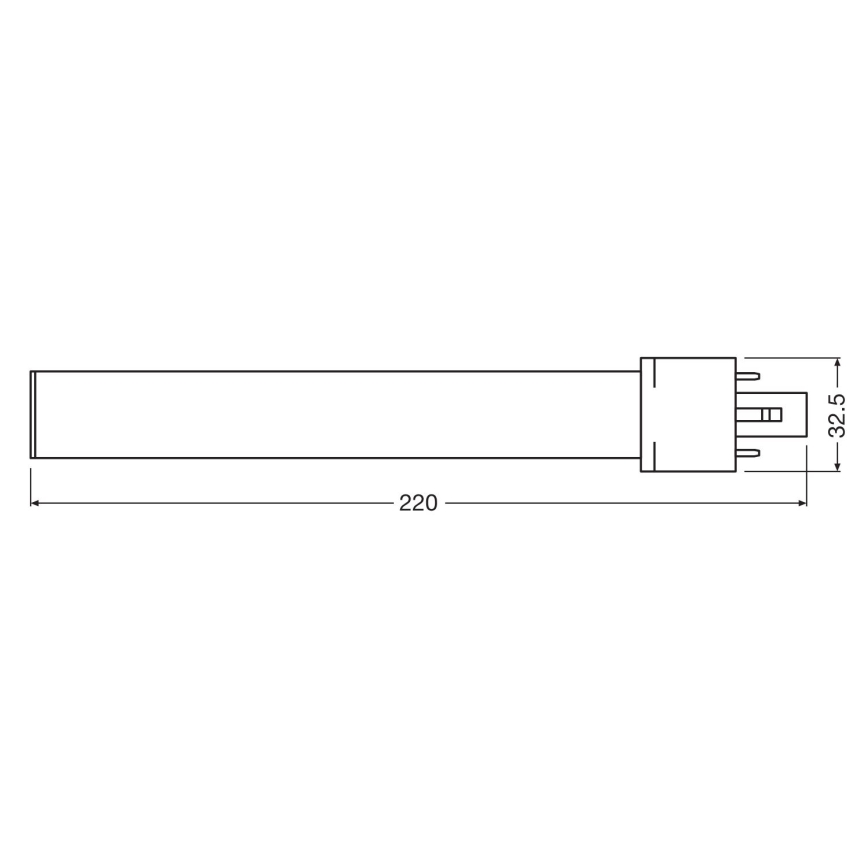 LED-pære G23/6W/230V 3000K - Osram