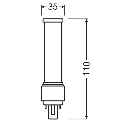 LED-pære G24d-1/5W/230V 4000K - Osram