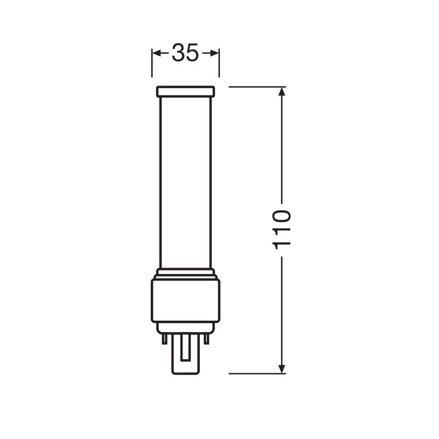 LED-pære G24d-1/5W/230V 4000K - Osram