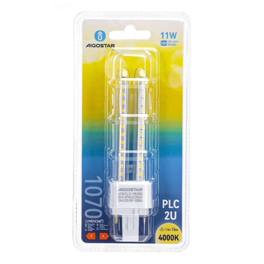 LED-pære G24D-3/11W/230V 4000K - Aigostar