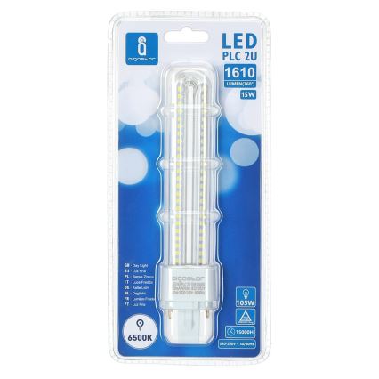 LED-pære G24D-3/15W/230V 6500K - Aigostar