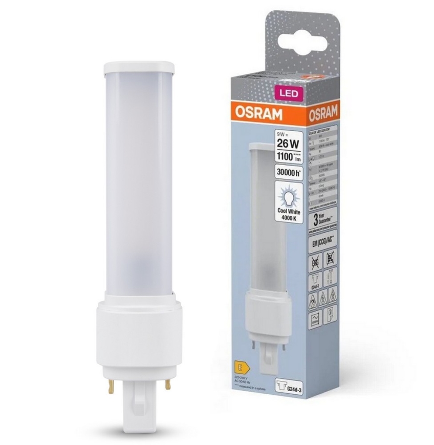 LED-pære G24d-3/9W/230V 4000K - Osram