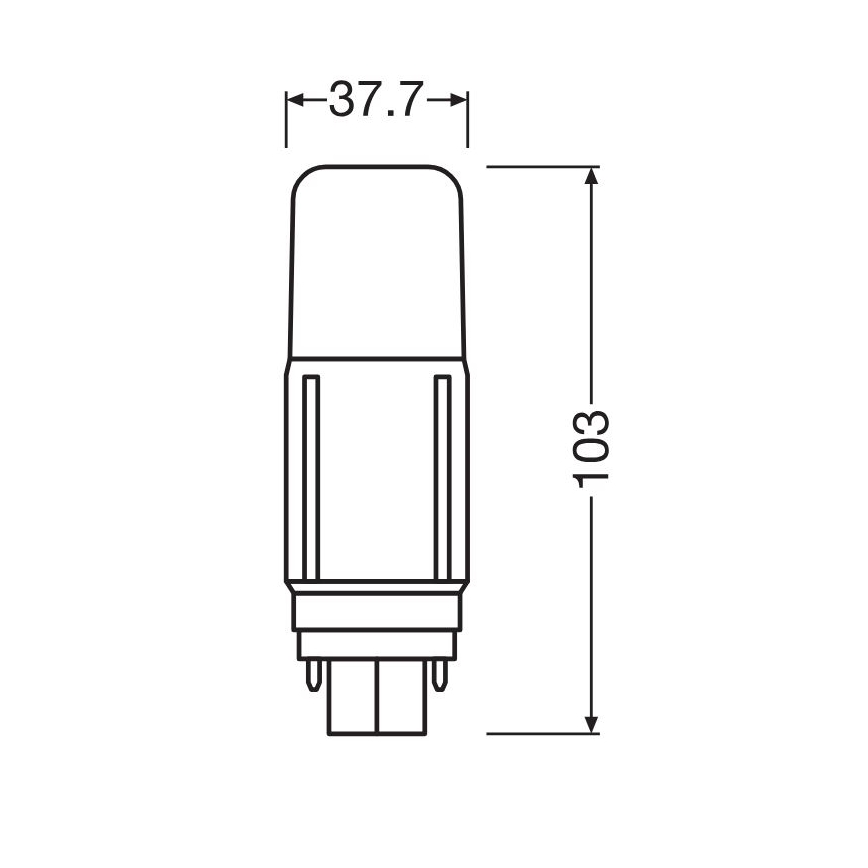 LED-pære G24d/5,5W/230V 4000K - Osram