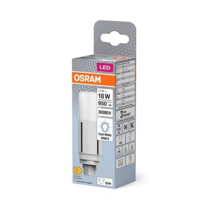 LED-pære G24d/7,5W/230V 4000K - Osram
