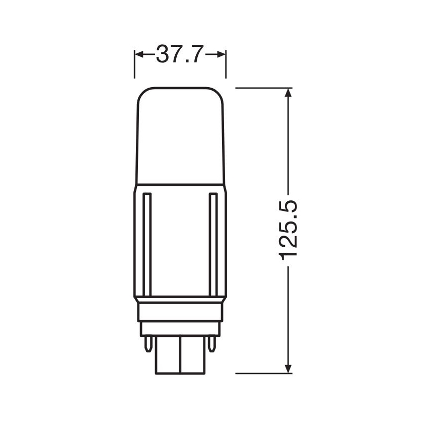 LED-pære G24d/9,5W/230V 3000K - Osram