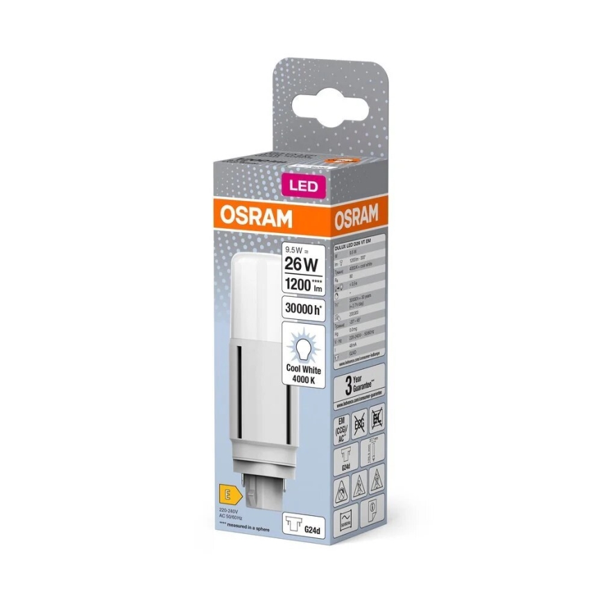 LED-pære G24d/9,5W/230V 4000K - Osram