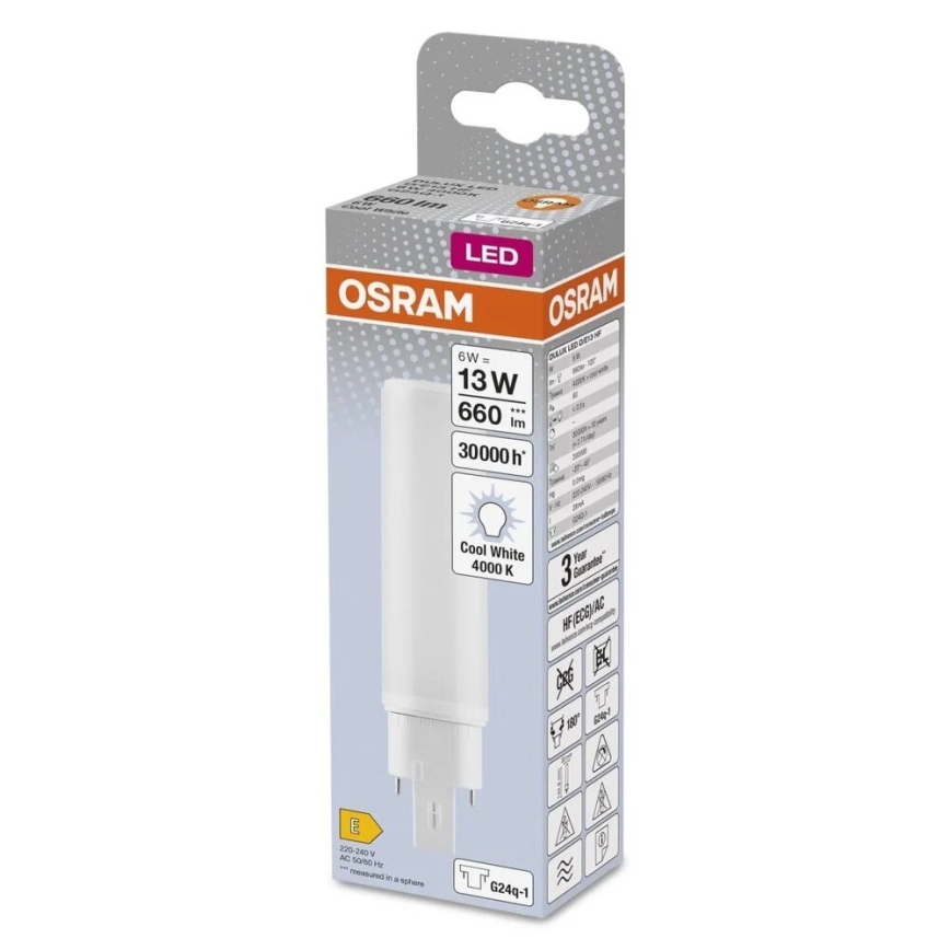 LED-pære G24q-1/6W/230V 4000K - Osram