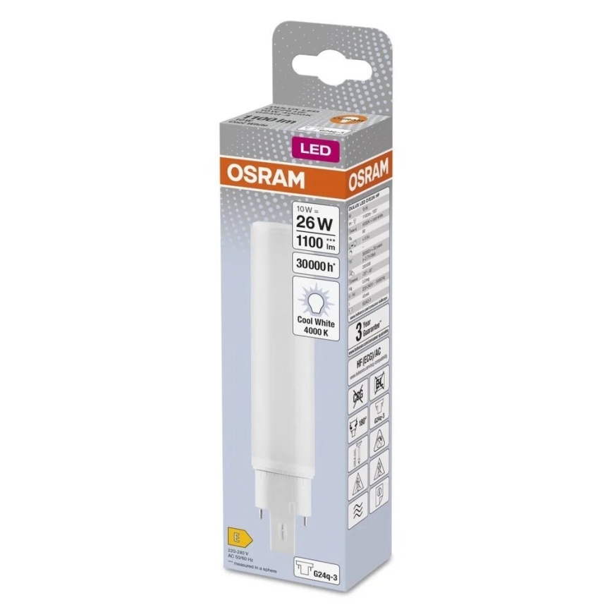 LED-pære G24q-3/10W/230V 4000K - Osram