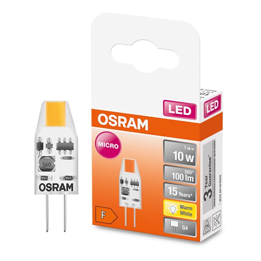LED-pære G4/10W/12V 2700K - Osram