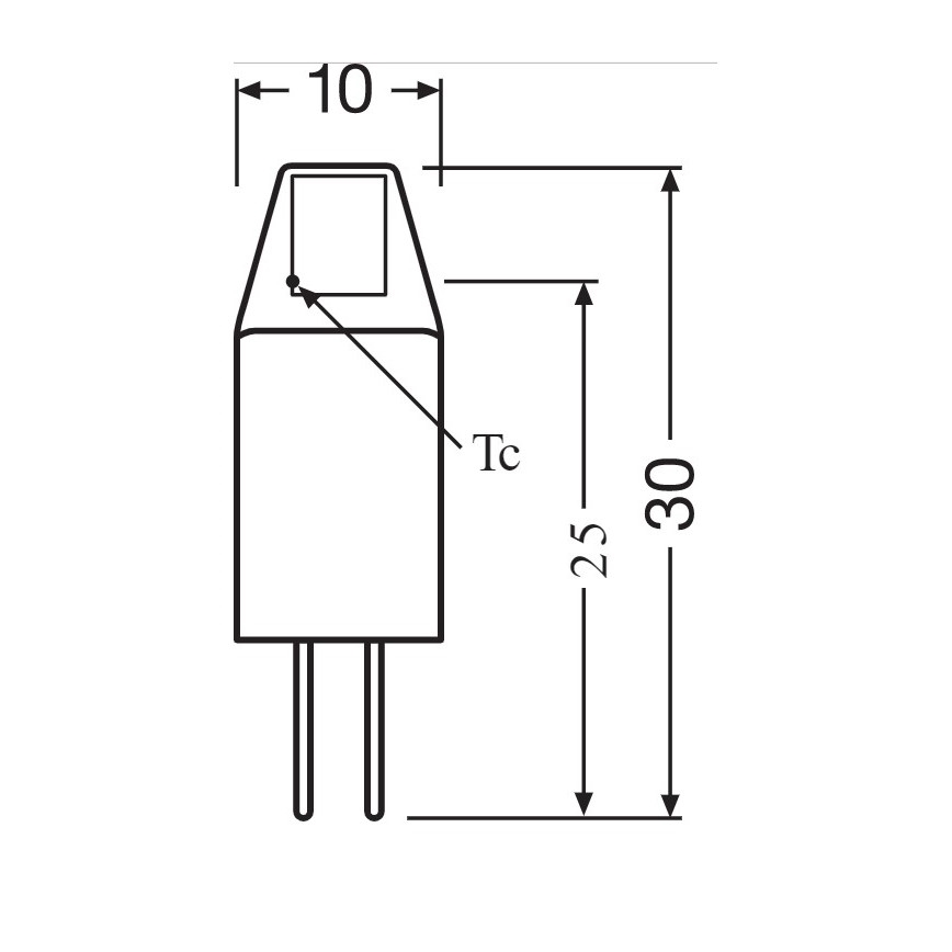 LED-pære G4/10W/12V 2700K - Osram