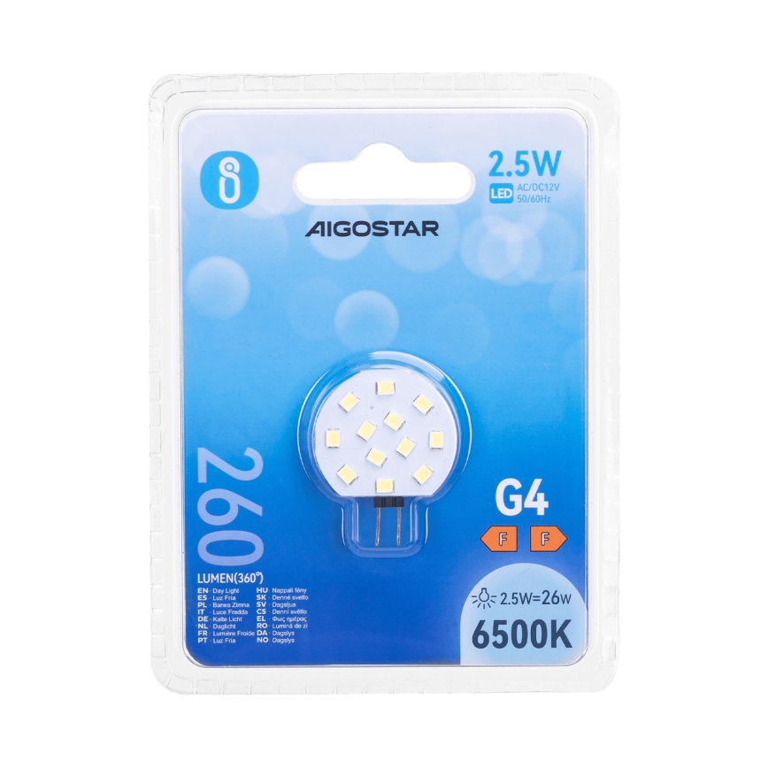 LED Pære G4/2,5W/12V 6500K - Aigostar