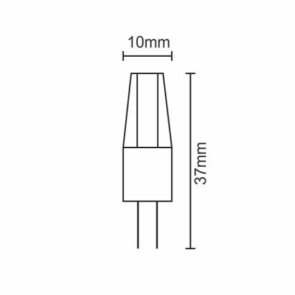 LED pære G4/2W/12V 2800K