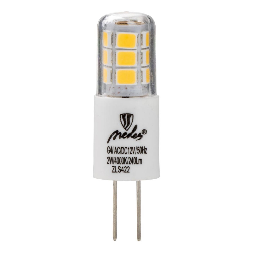 LED-pære G4/2W/12V 4000K