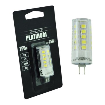 LED-pære G4/3W/12V 6500K