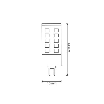 LED-pære G4/3W/12V 6500K
