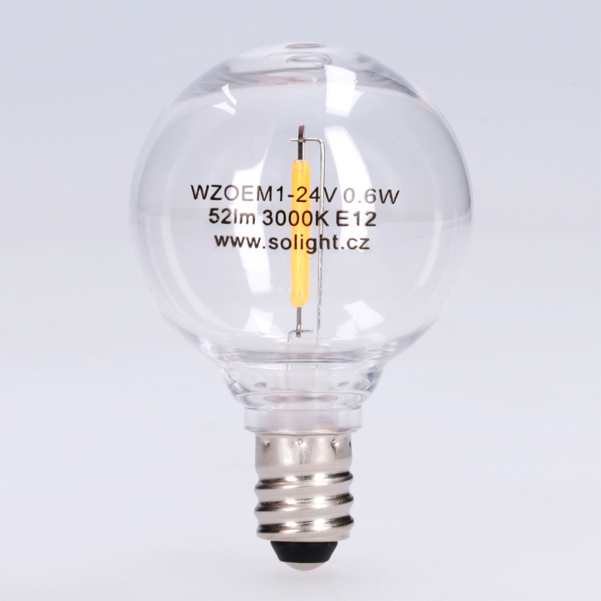 LED-pære G40 E12/0,6W/24V 3000K - Brilagi
