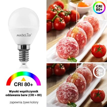 LED-pære G45 E14/7W/230V 4000K