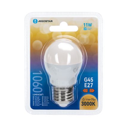 LED-pære G45 E27/11W/230V 3000K - Aigostar