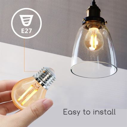 LED-pære G45 E27/4W/230V 2200K - Aigostar