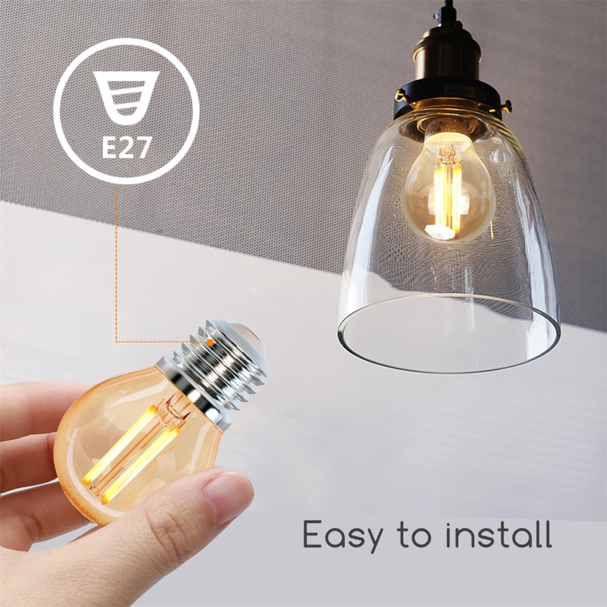 LED-pære G45 E27/4W/230V 2200K - Aigostar