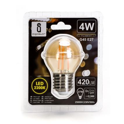 LED-pære G45 E27/4W/230V 2200K - Aigostar