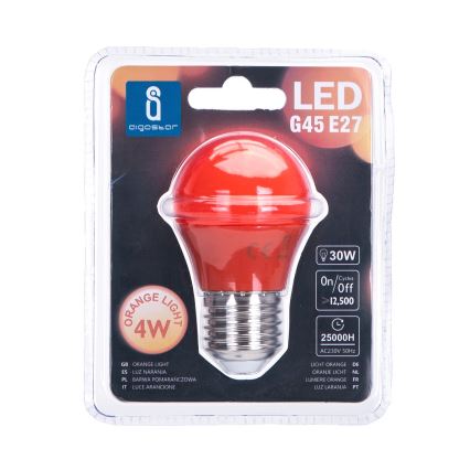 LED-pære G45 E27/4W/230V orange - Aigostar