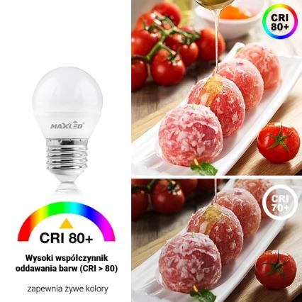 LED-pære G45 E27/8W/230V 4000K