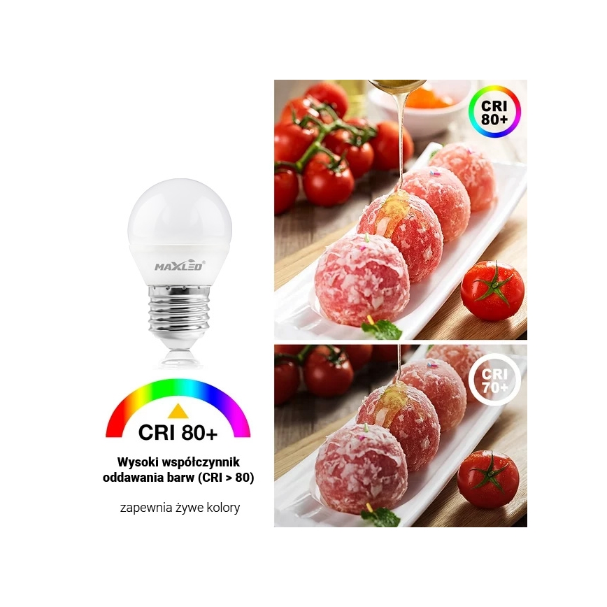 LED-pære G45 E27/8W/230V 4000K