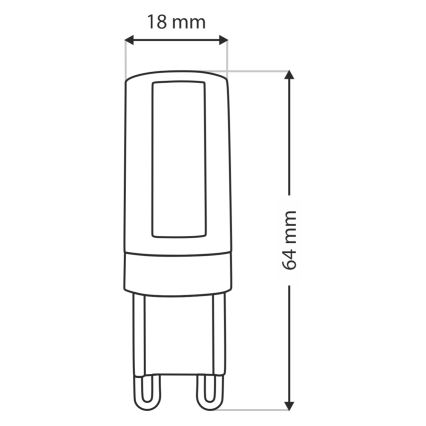 LED-pære G9/10W/230V 4200K
